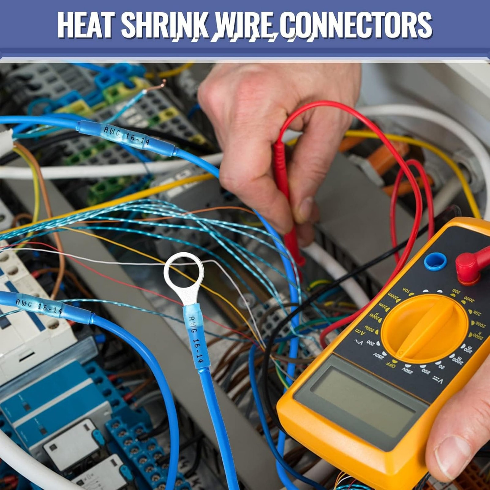 500/ Heat Shrink Butt Splice Wire Connector Insulated Waterproof Crimp Terminals