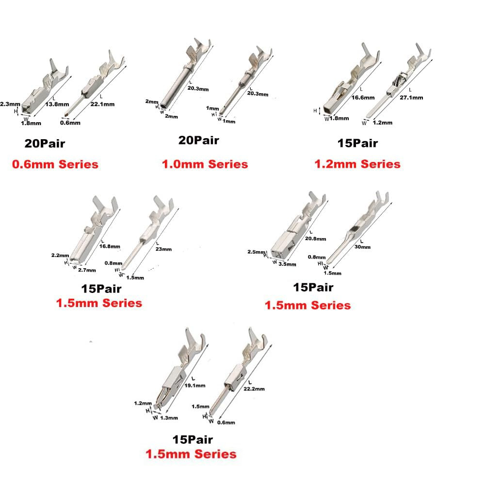 430Pcs 28Types Automotive Car Electrical Terminal Pins Auto Connectors Kit