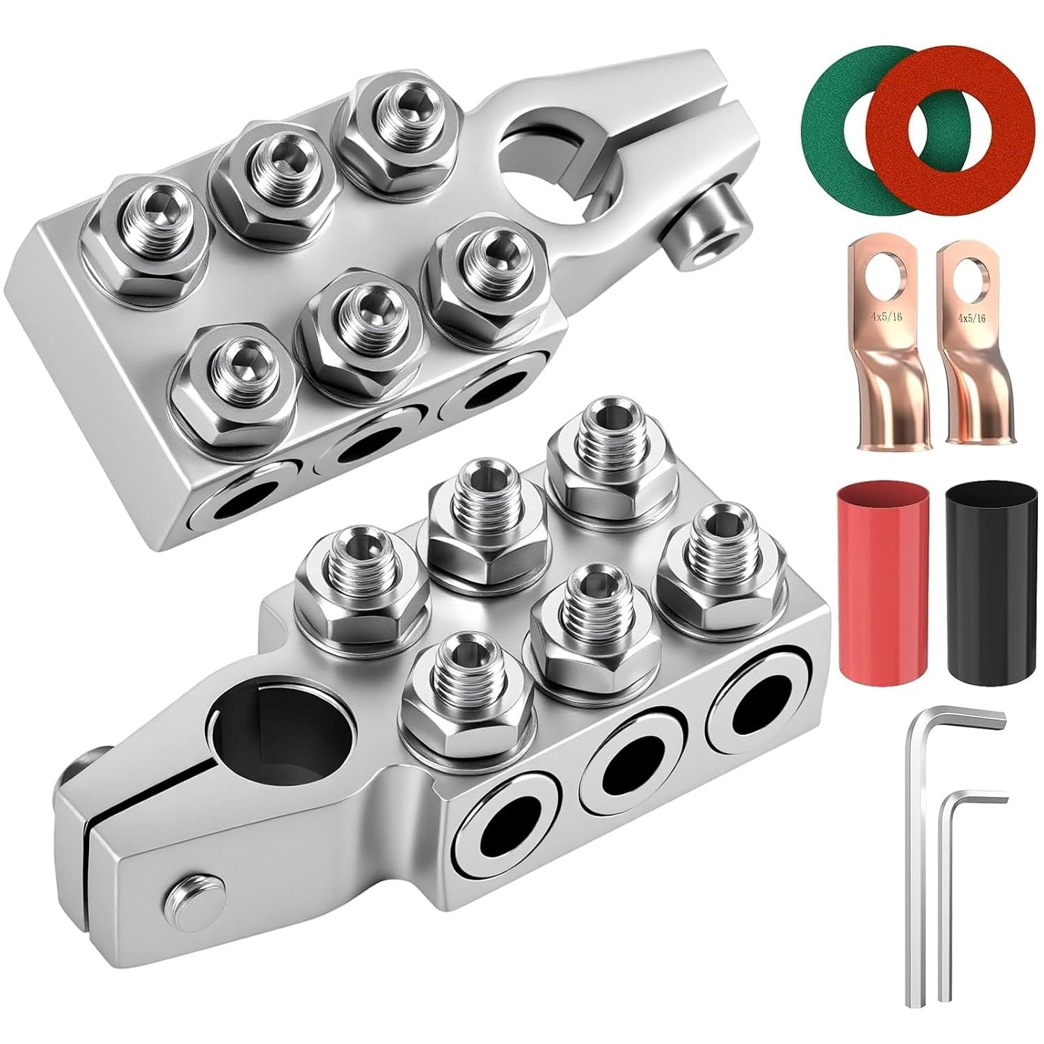 Battery Terminal Connectors, 8AWG up to 4/0XL AWG Gauge, 12Way | Terminal Cla…