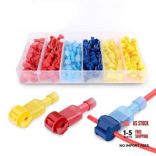 Nilight – 50004R 120 Pcs/60 Pairs Quick Splice Wire Terminals T 120Pcs 22-10AWG
