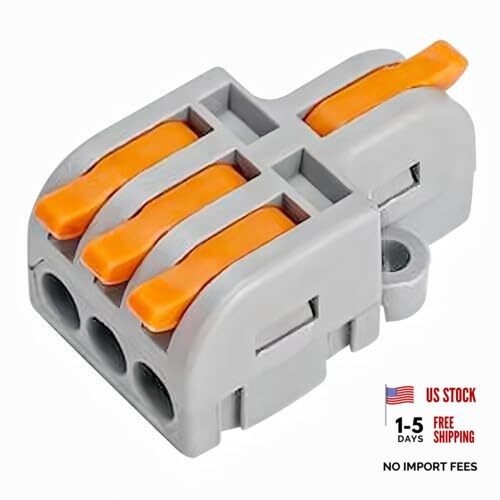 15Pcs Lever Wire Connectors, 1 in 3 Out DIY Mini 15Pcs 1 in 3 Out