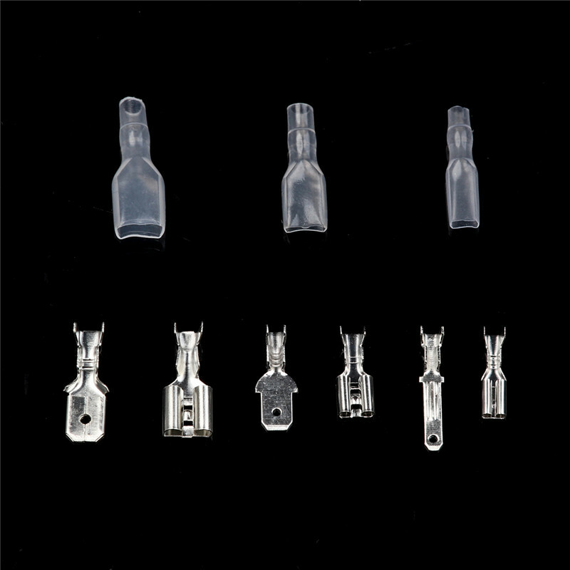 210pcs Assortment Male Female Spade Terminal Kit Electrical Wire Crimp Connector