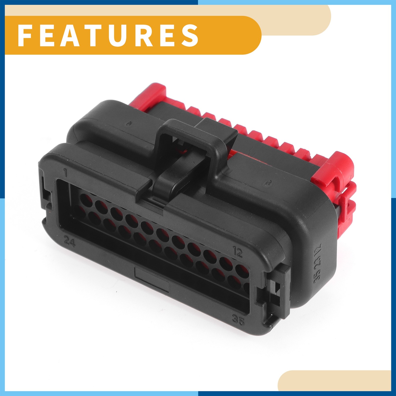 35 Pin Automotive ECU Connector Terminals Plug Socket Housing for auto Boat
