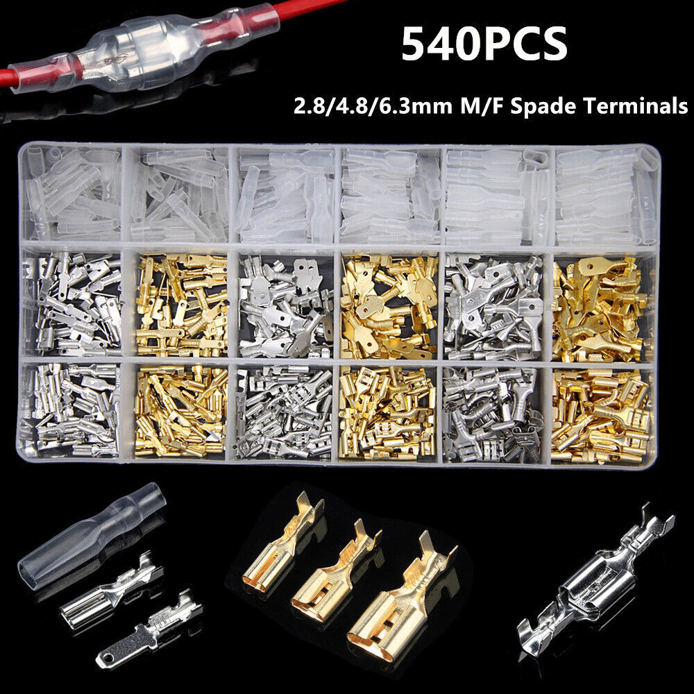 Assortment Terminals Set Electrical Wire Crimp Connector Male Female Spade1800x