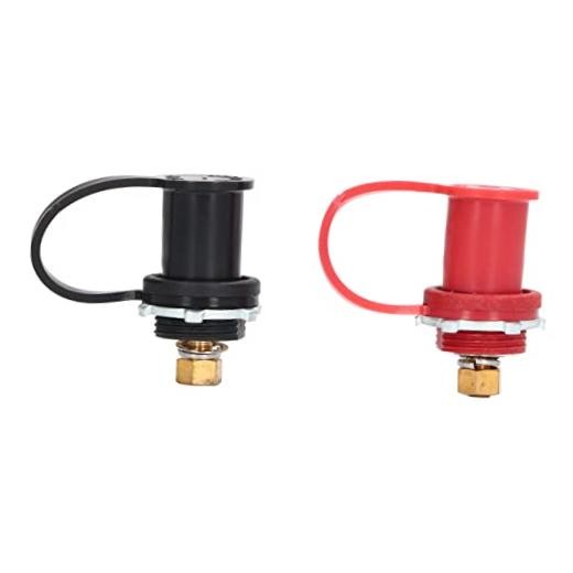 250A Remote Battery Terminals,20mm Car Charging Battery Post Kit,Black Red