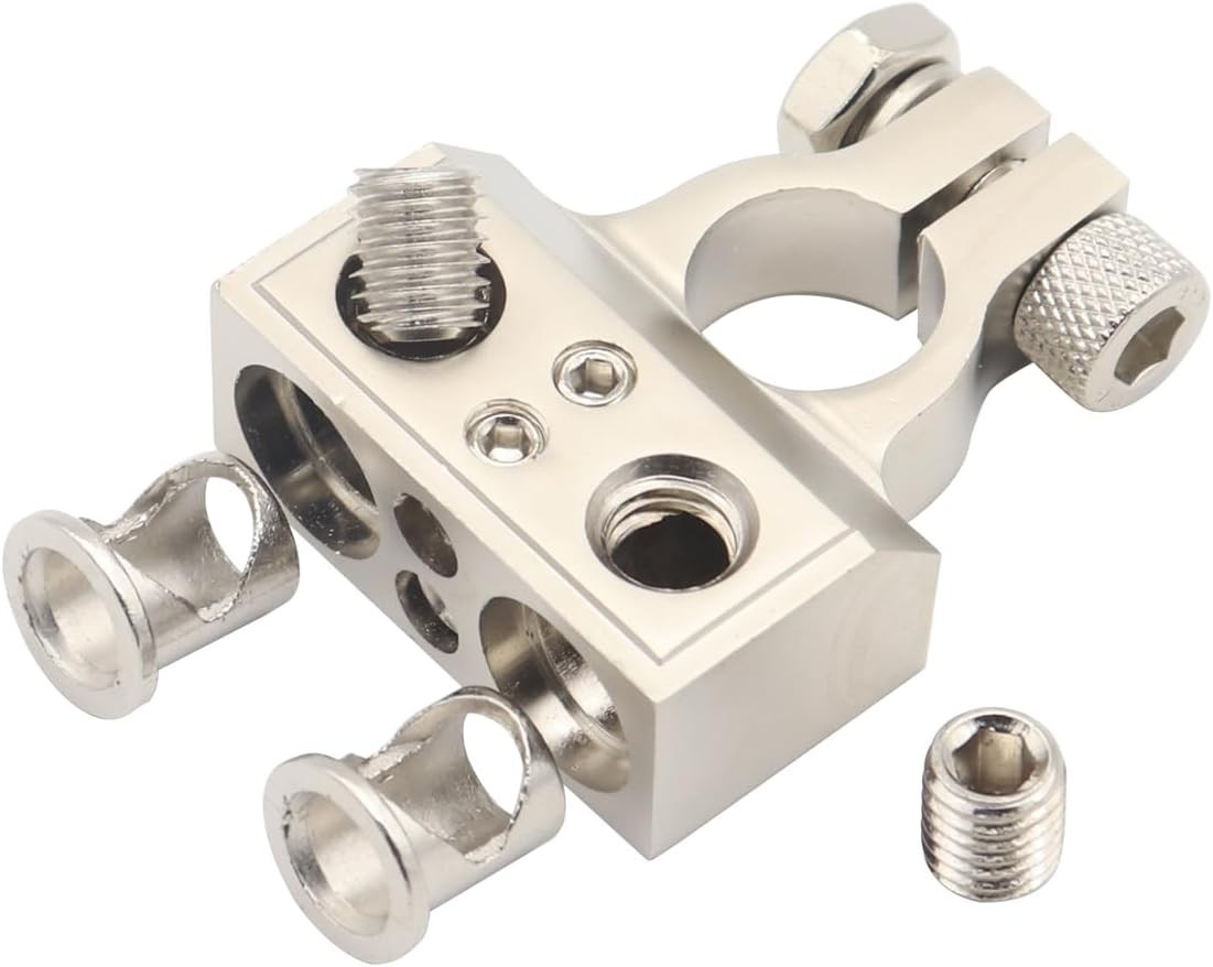 Battery Terminal Connectors Dual 1/0 Gauge Wire and 8 Gauge Wire Positive or …