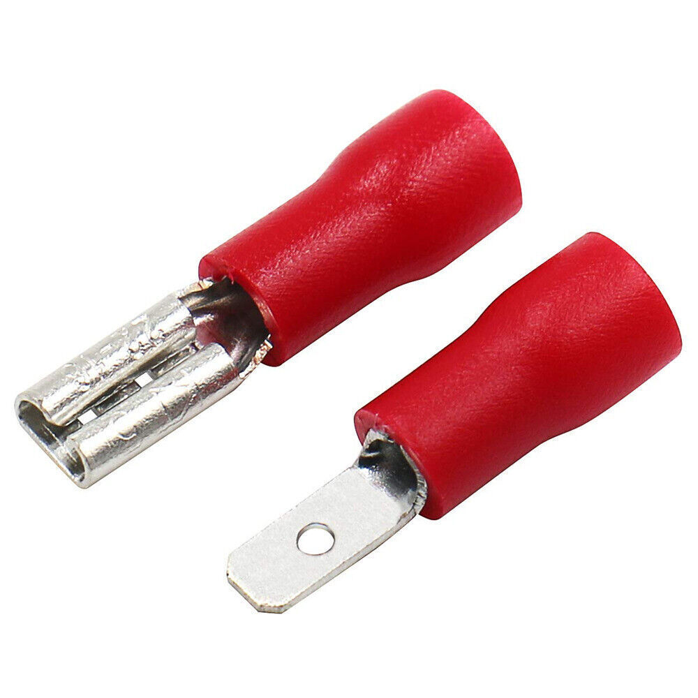 2.8mm Spade Terminals Female/Male Insulated Wire Crimp Connectors 100/200pcs
