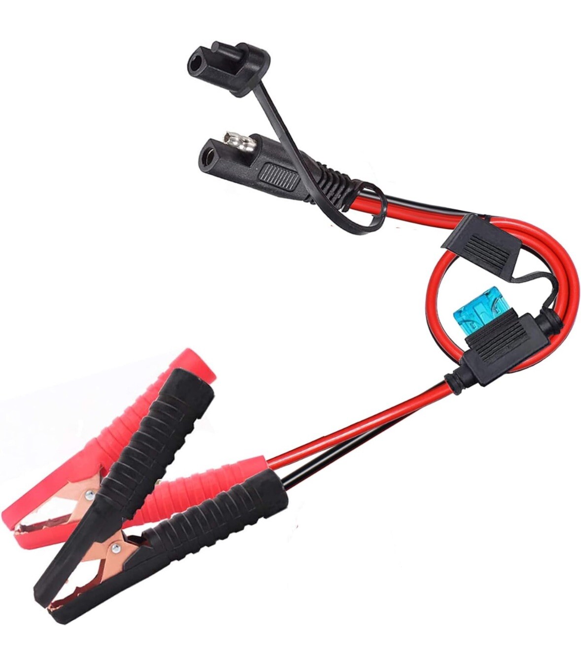 Battery Alligator Clips,10AWG Battery Charger Clamps.SAE Quick Release Adapter t