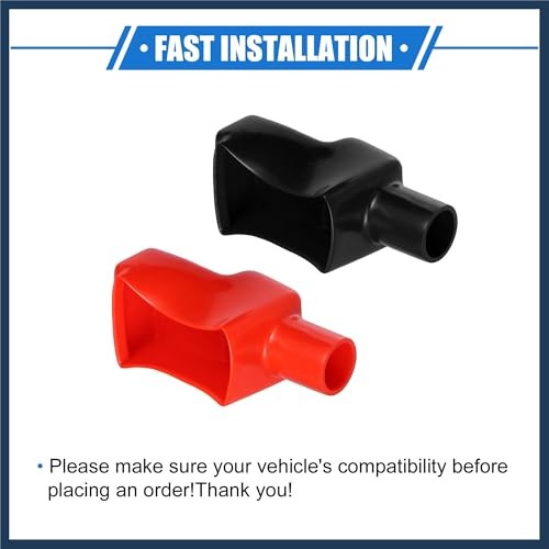 1 Pair Battery Terminal Insulation Covers, 20mm 0.79″ Battery Post Cap