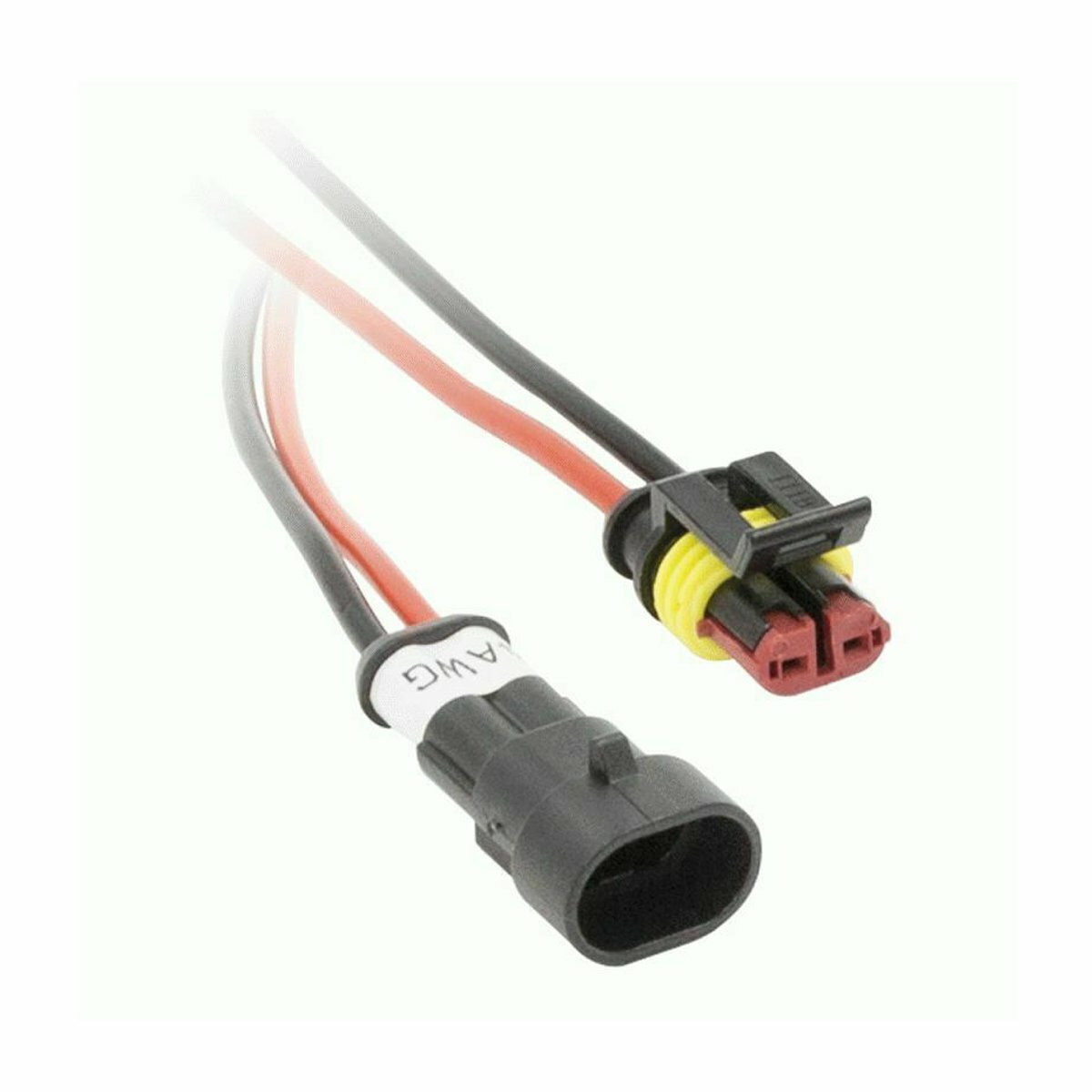 The Install Bay IBWTH12 12 Gauge 2C Plug in Water Resistant Connectors – Each