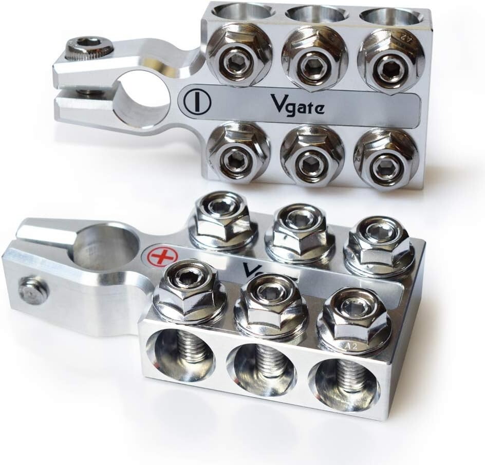 Durable SAE/DIN/EN Tapered Lead Acid Battery Clamps with 8AWG to 4/0 AWG Support